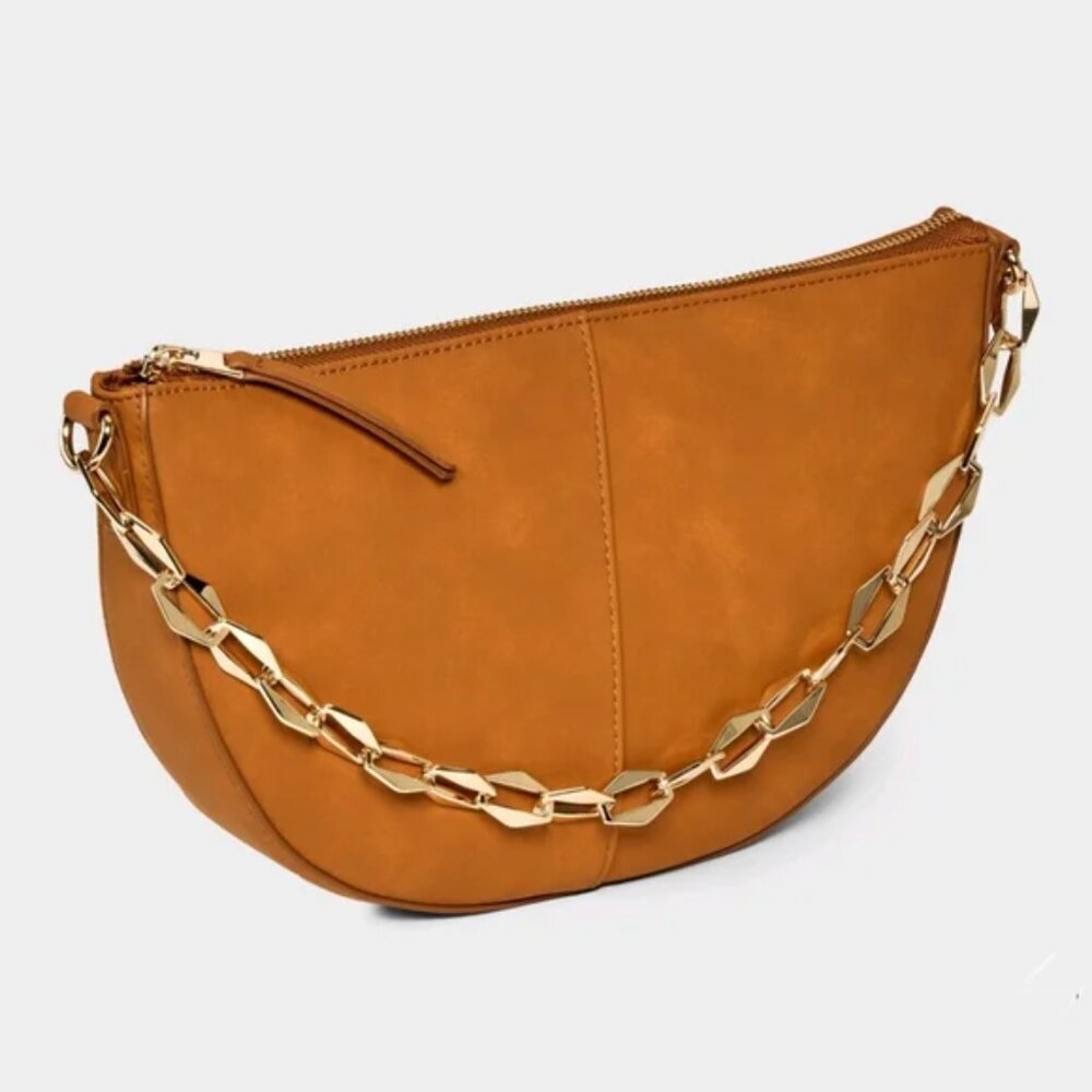 NEW Slouched Half-Moon Shoulder Bag - Universal Thread™ Brown